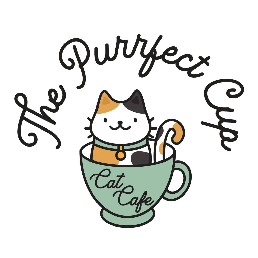 The Purrfect Cup Cat Cafe Logo