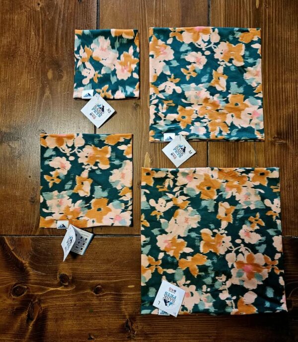Neck Gaiter - Green Flowers - Image 2